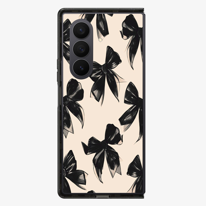 Coquette Black Bow Samsung Z Fold Phone Case