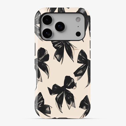 Coquette Black Bow Phone Case