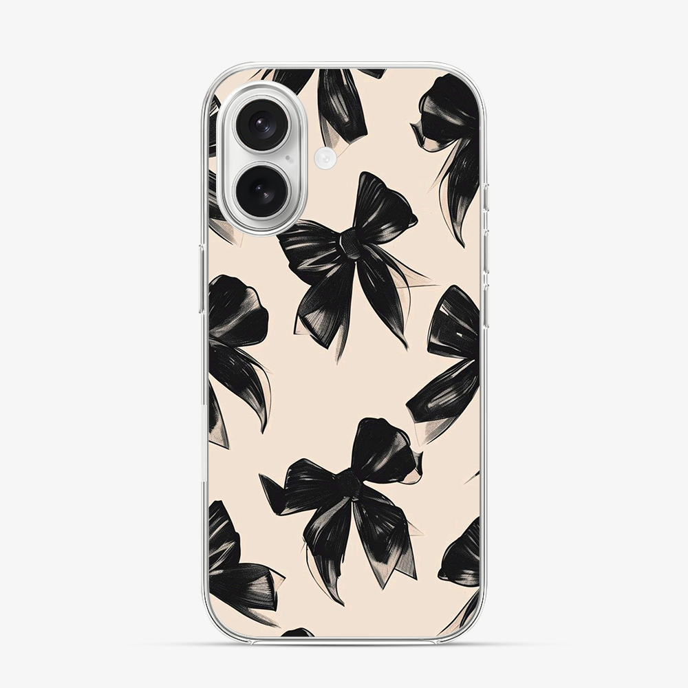 Coquette Black Bow iPhone 17 Case
