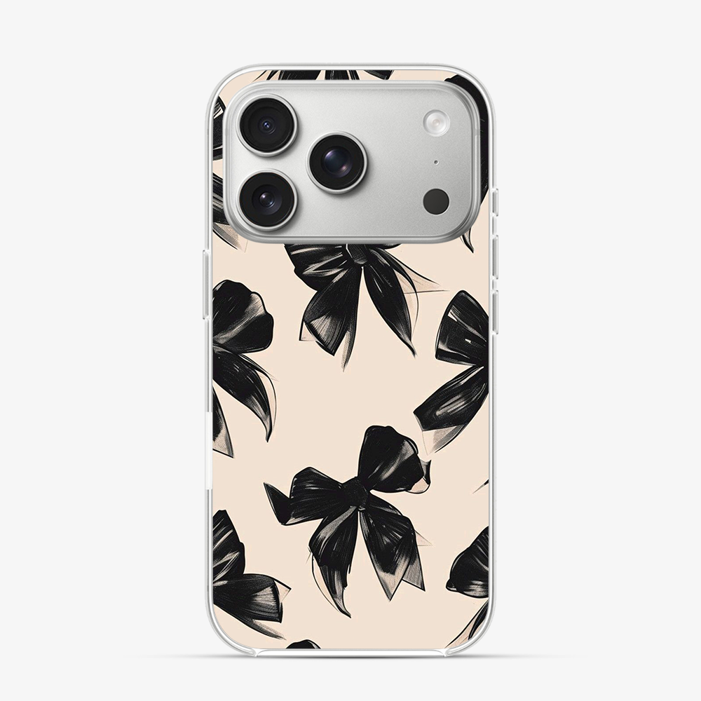 Coquette Black Bow iPhone 17 Pro Case