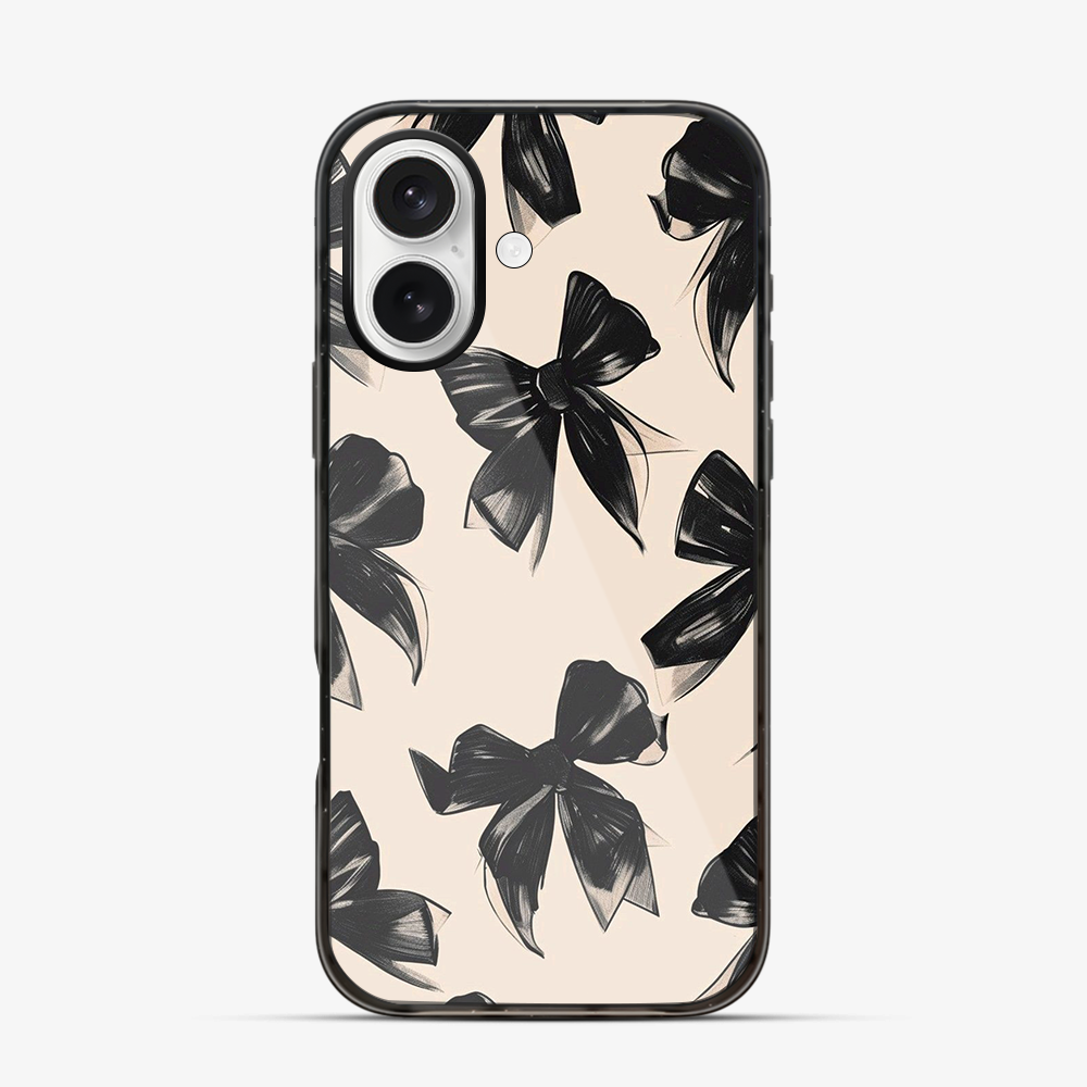 Coquette Black Bow iPhone 17 Case