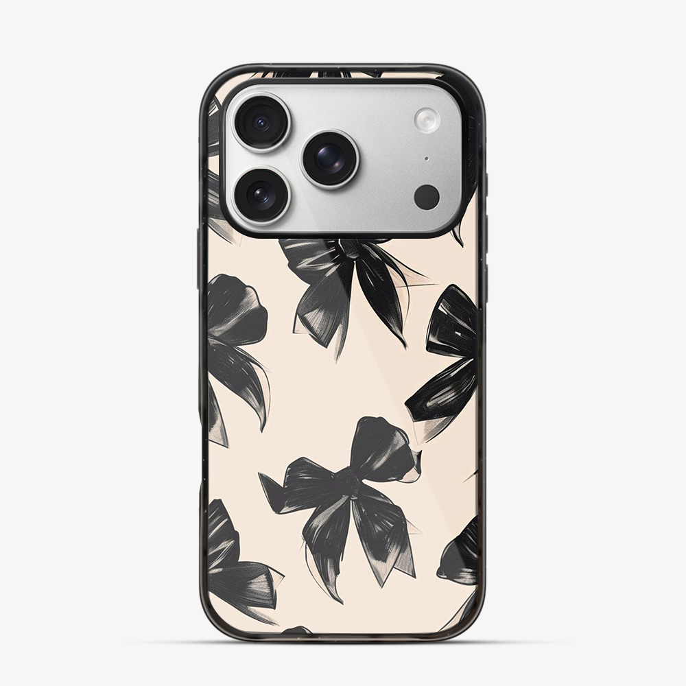Coquette Black Bow iPhone 17 Pro Max Case