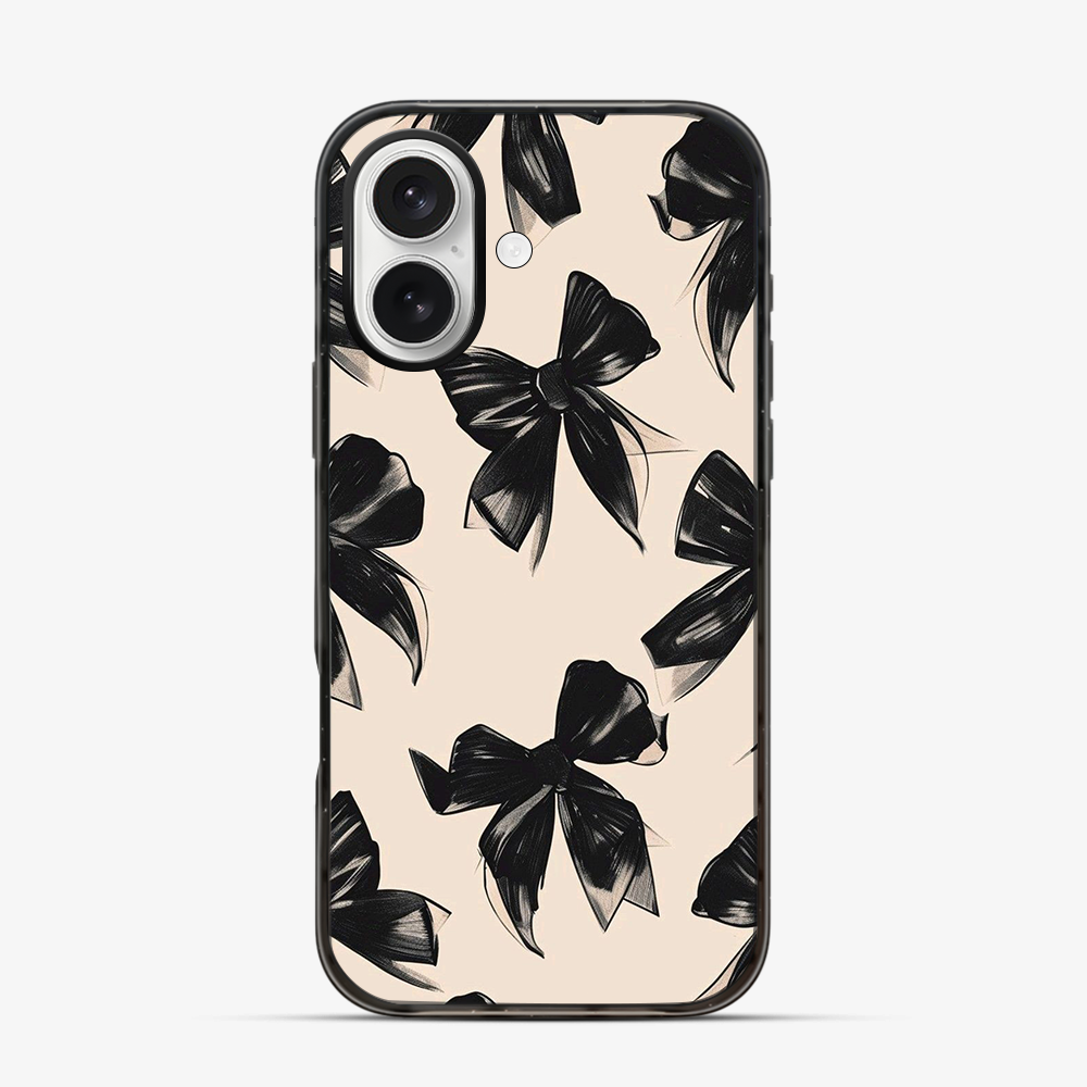 Coquette Black Bow iPhone 17 Case