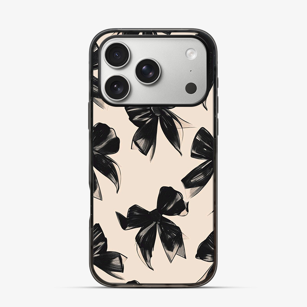 Coquette Black Bow iPhone 17 Pro Max Case