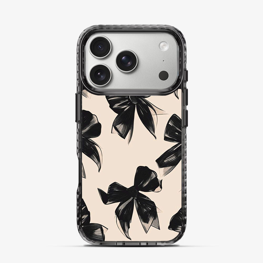 Coquette Black Bow iPhone 17 Pro Case