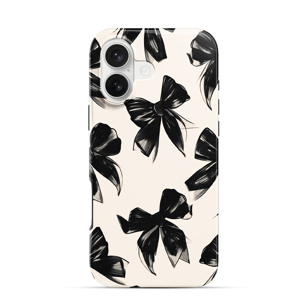Coquette Black Bow iPhone 17 Case