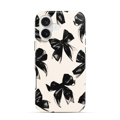 Coquette Black Bow iPhone 17 Case