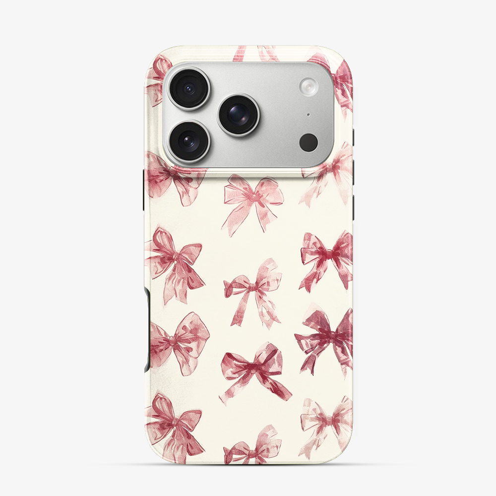 Coquette Sketchy Bow iPhone 17 Pro Max Case