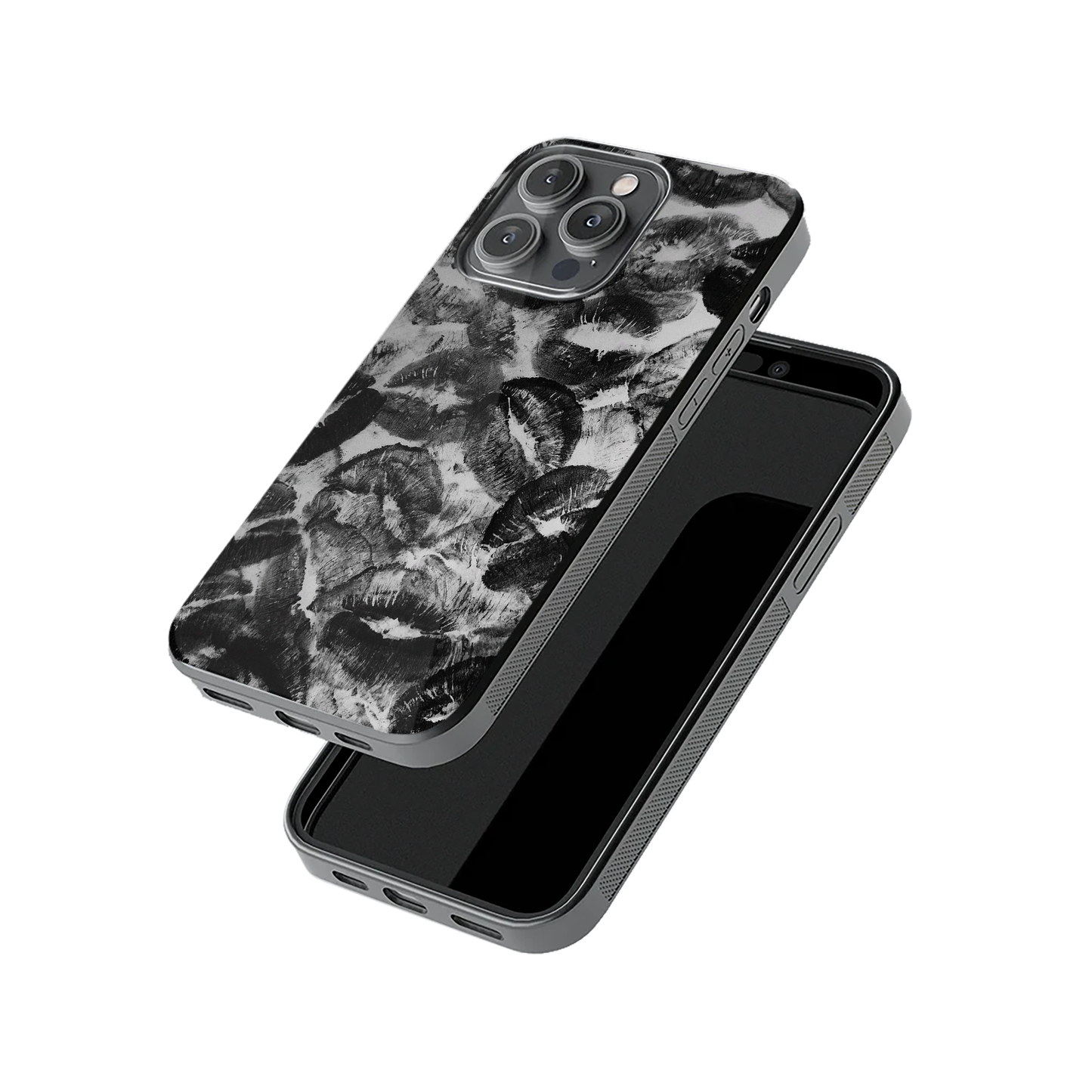 Black Lips Pattern Case