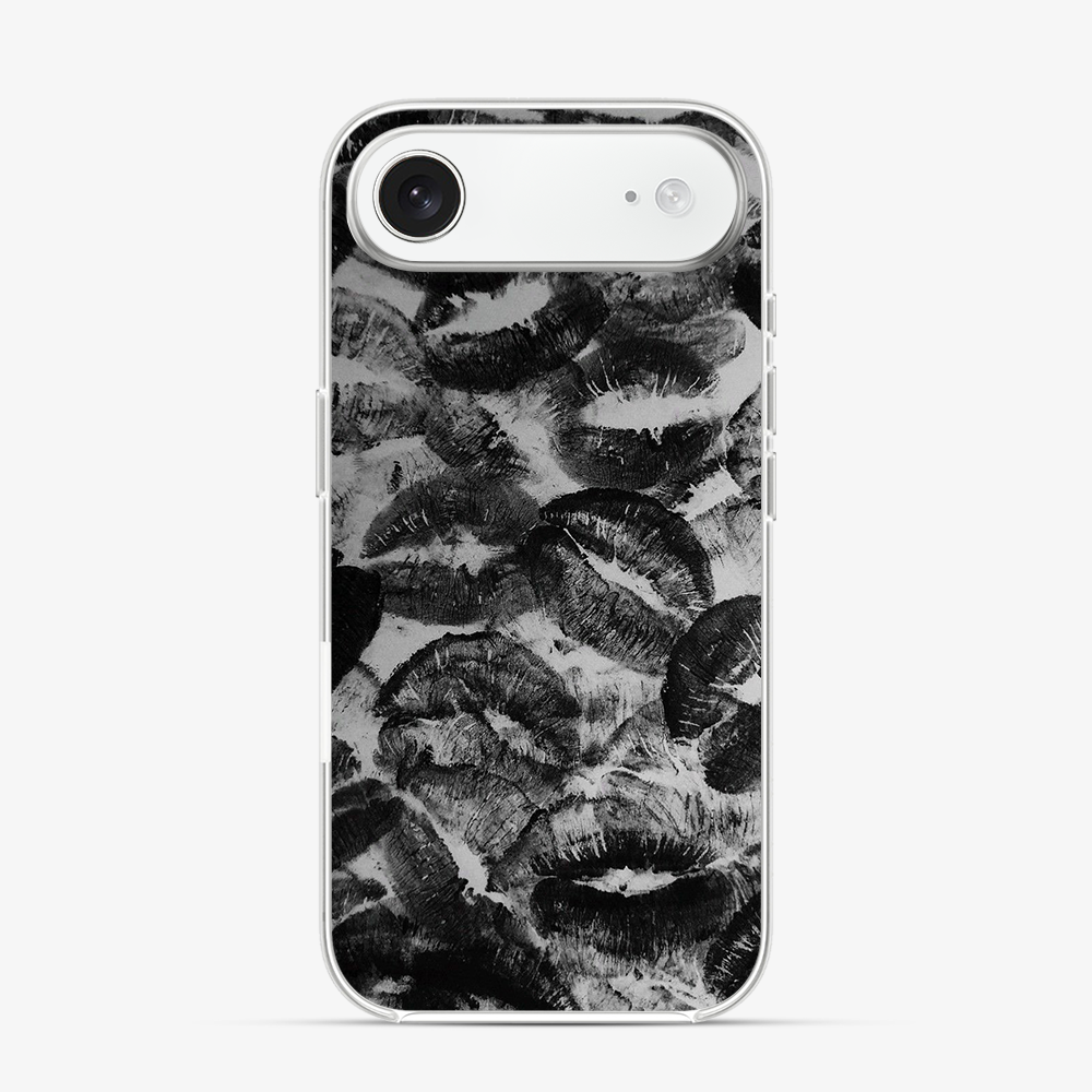Black Lips Pattern iPhone Air Case