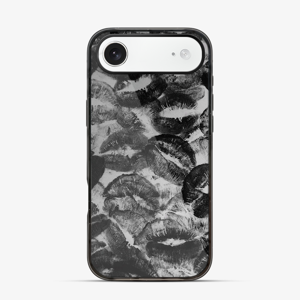 Black Lips Pattern iPhone Air Case