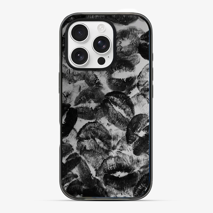 Black Lips Pattern Phone Case Hard 2.0 Case