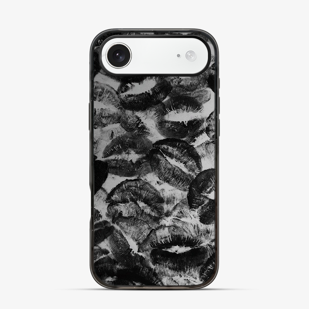 Black Lips Pattern iPhone Air Case