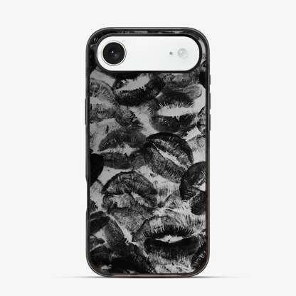 Black Lips Pattern iPhone Air Case
