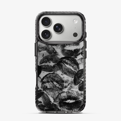 Black Lips Pattern iPhone 17 Pro Case