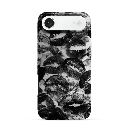 Black Lips Pattern iPhone Air Case