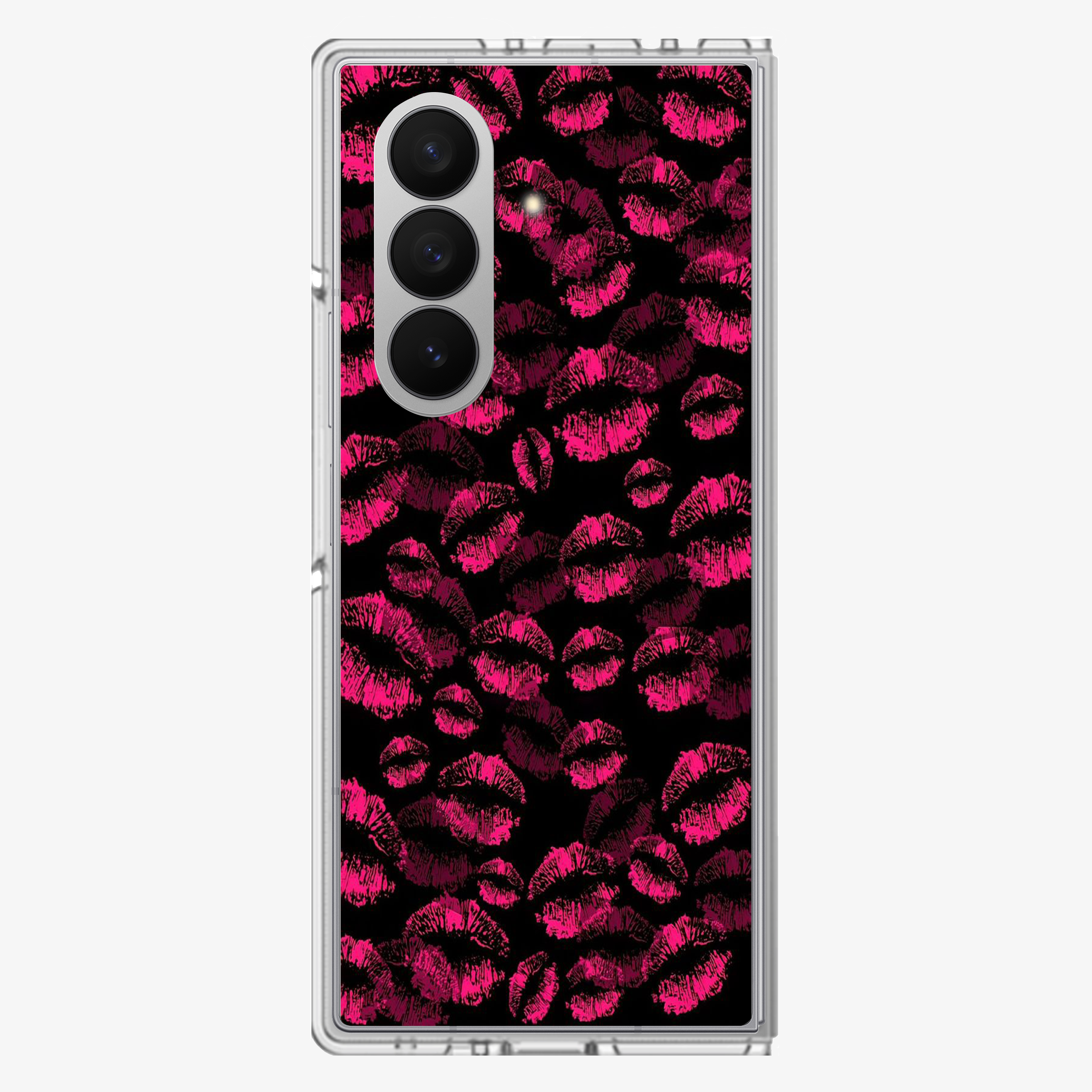 Pink Lips Pattern Samsung Z Fold Phone Case