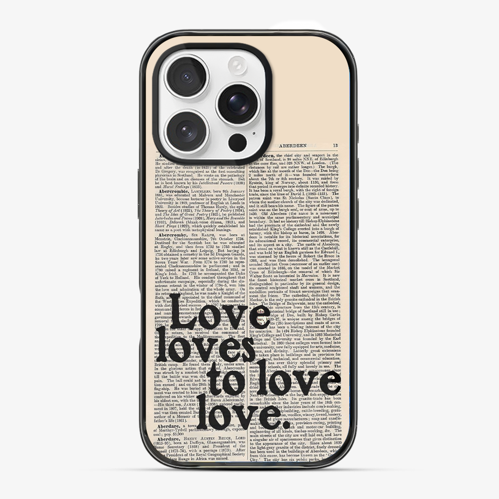Love Loves to Love Phone Case Anti Yellow Silicone Case