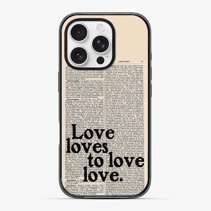 Love Loves to Love Phone Case Hard 2.0 Case