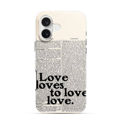Love Loves to Love iPhone 17 Case