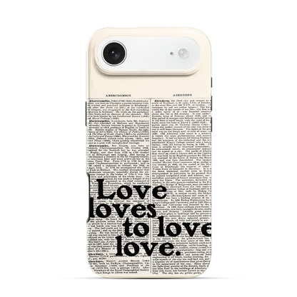 Love Loves to Love iPhone Air Case