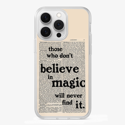Believe in Magic Phone Case Glass Case