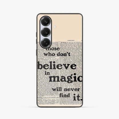 Believe in Magic Samsung Phone Case Glass Case