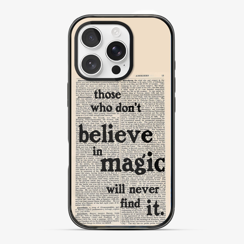 Believe in Magic Phone Case Anti Yellow Silicone Case