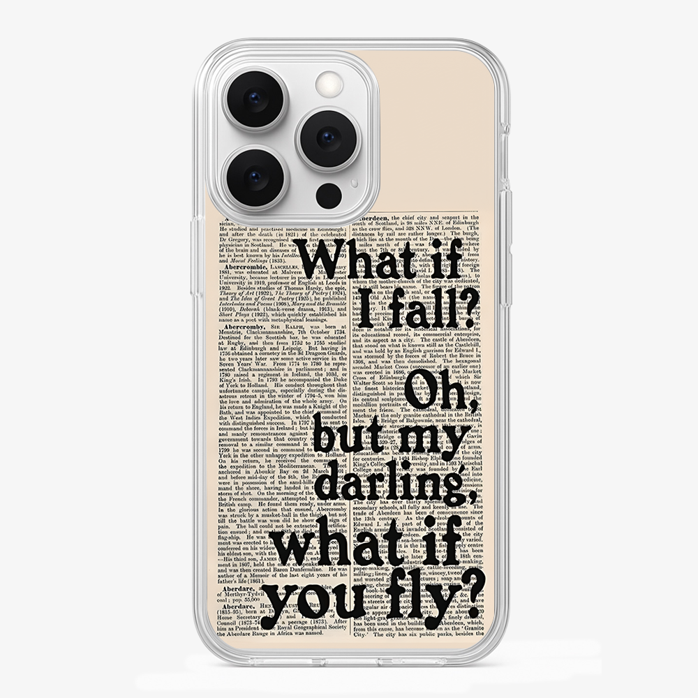 What If You FLY Phone Case Glass Case