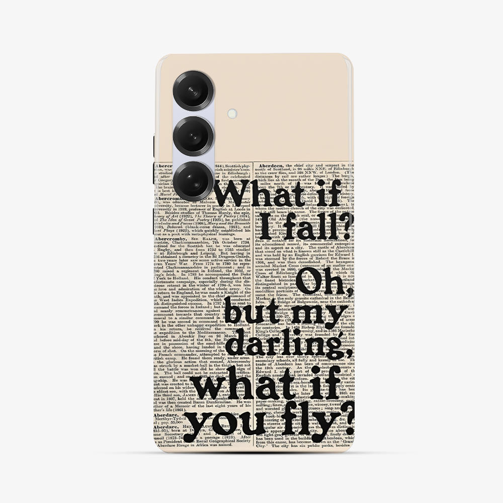 What If You FLY Samsung Phone Case Tough Double Layer