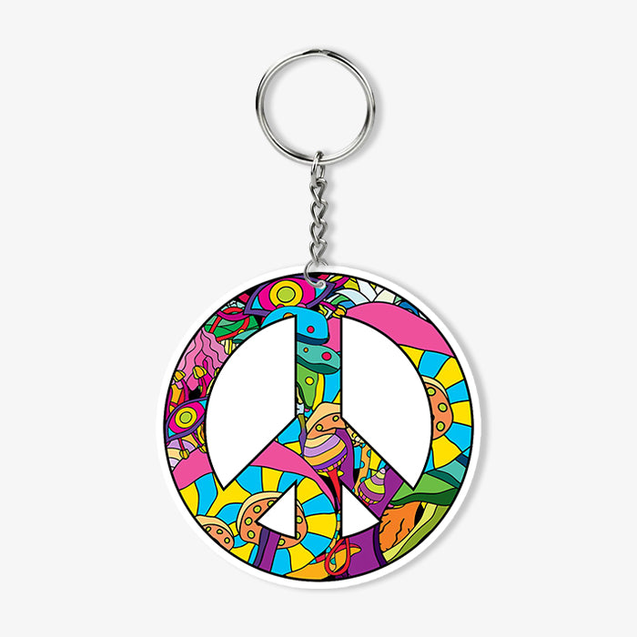Peace Graffiti KeyChain