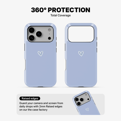 Blue Heart Phone Case
