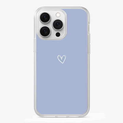 Blue Heart Phone Case Glass Case