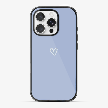 Blue Heart Phone Case Anti Yellow Silicone Case