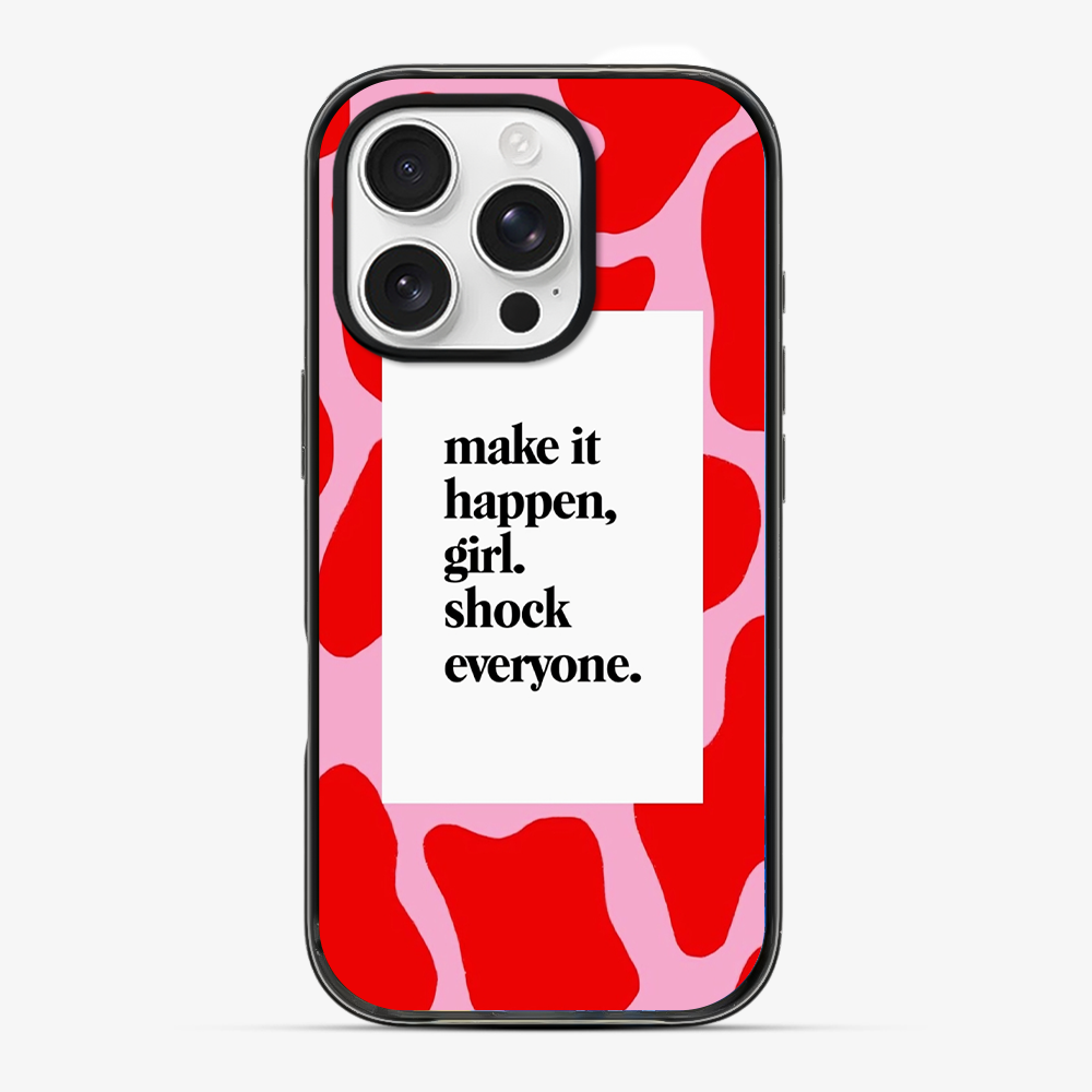 Girl Shock Everyone Phone Case Hard 2.0 Case
