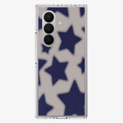 Pixelated Stars Samsung Z Fold Phone Case