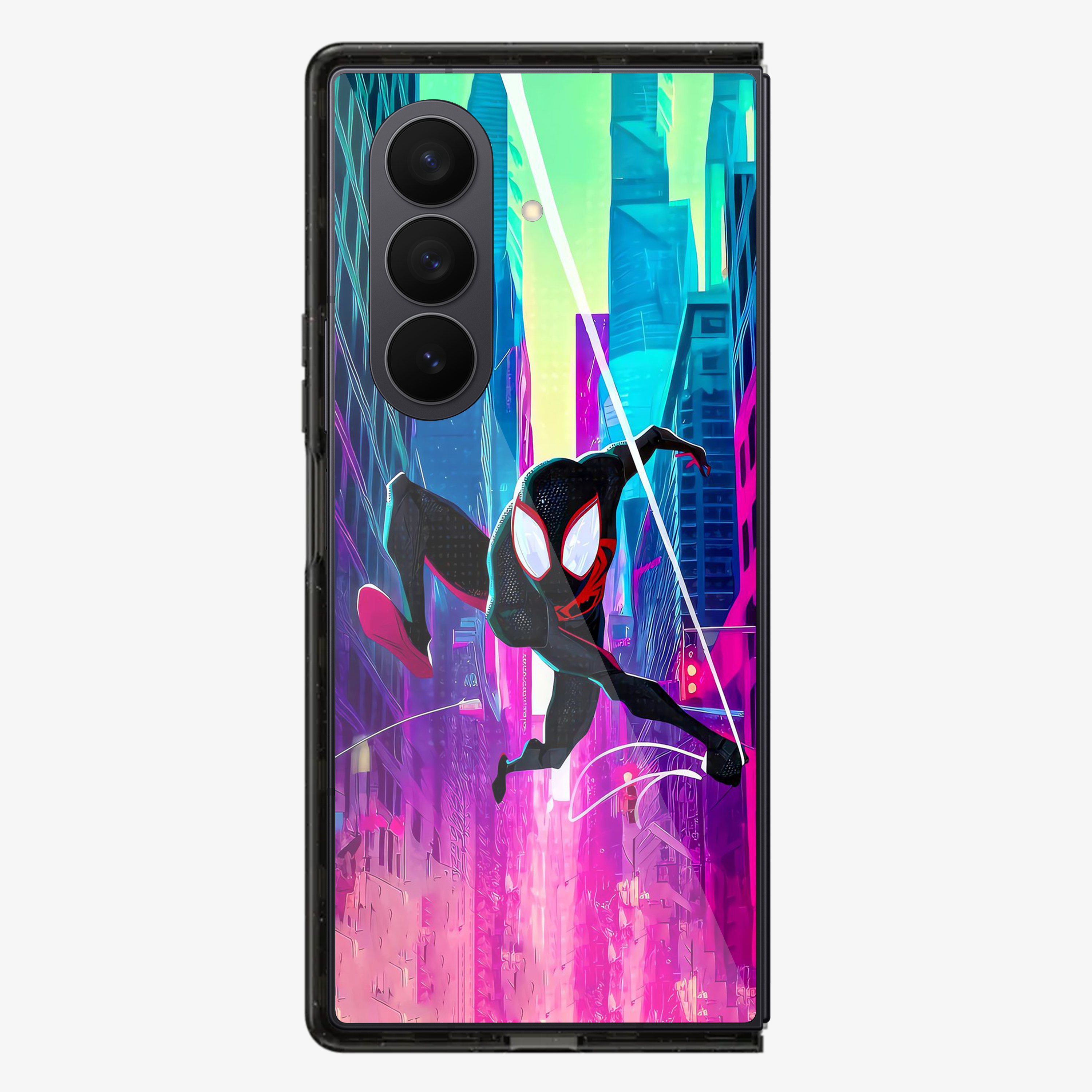 Flying Spiderman Samsung Z Fold Phone Case