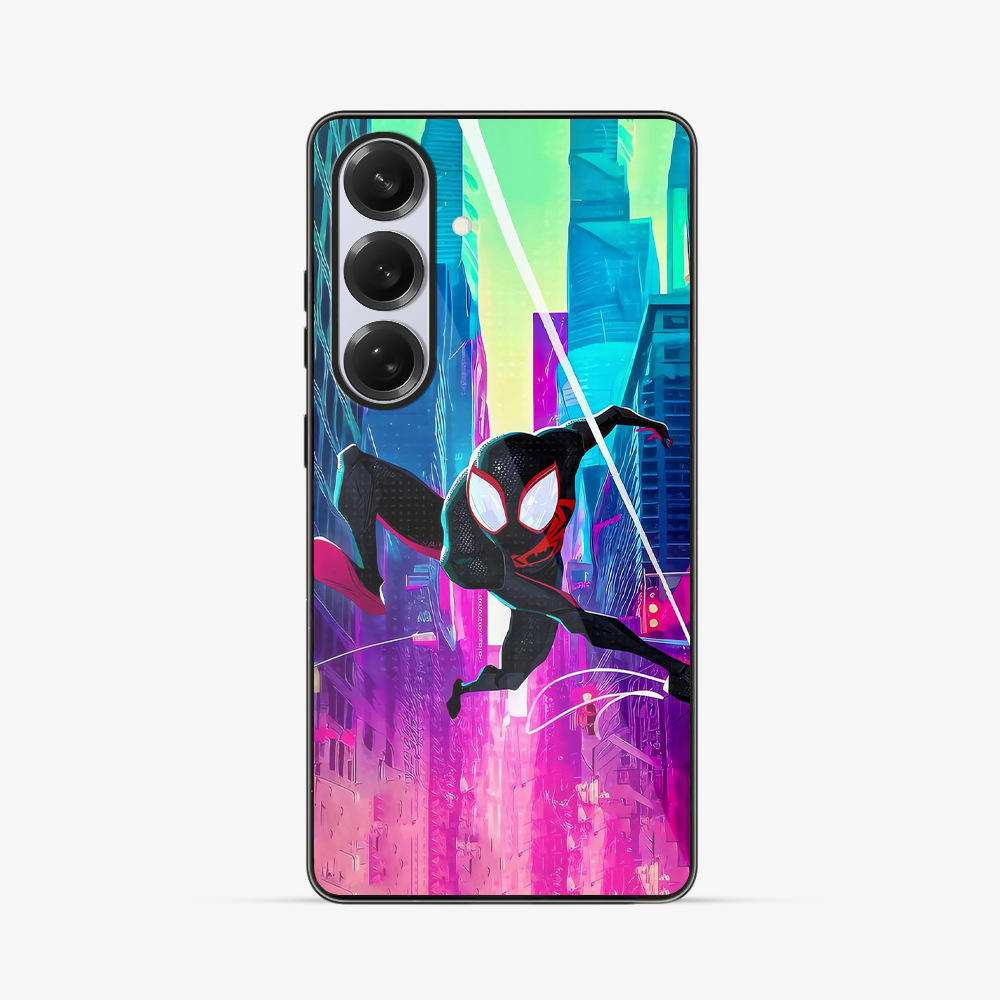 Flying Spiderman Samsung Phone Case Glass Case