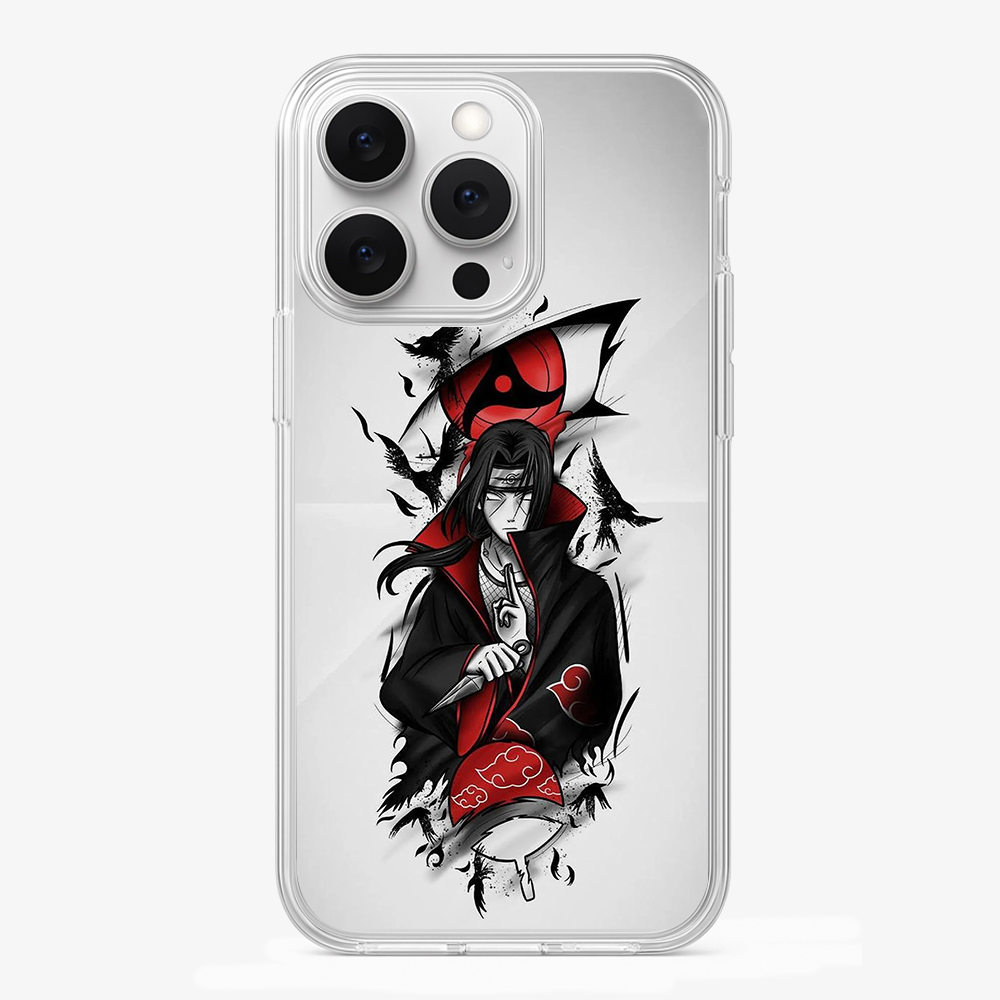 Itachi Sharingan Anime Phone Case Glass Case
