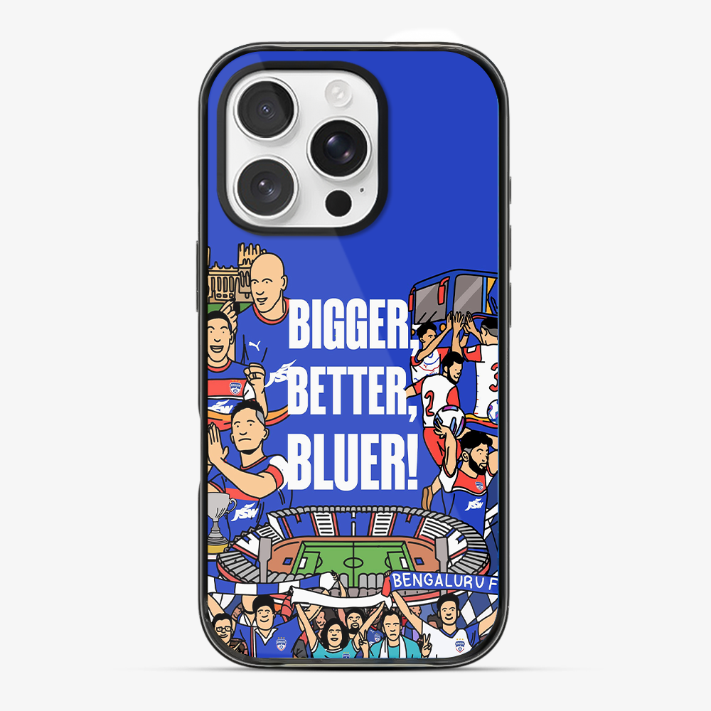 Bigger Better Bluer Bengaluru FC Phone Case Anti Yellow Silicone Case