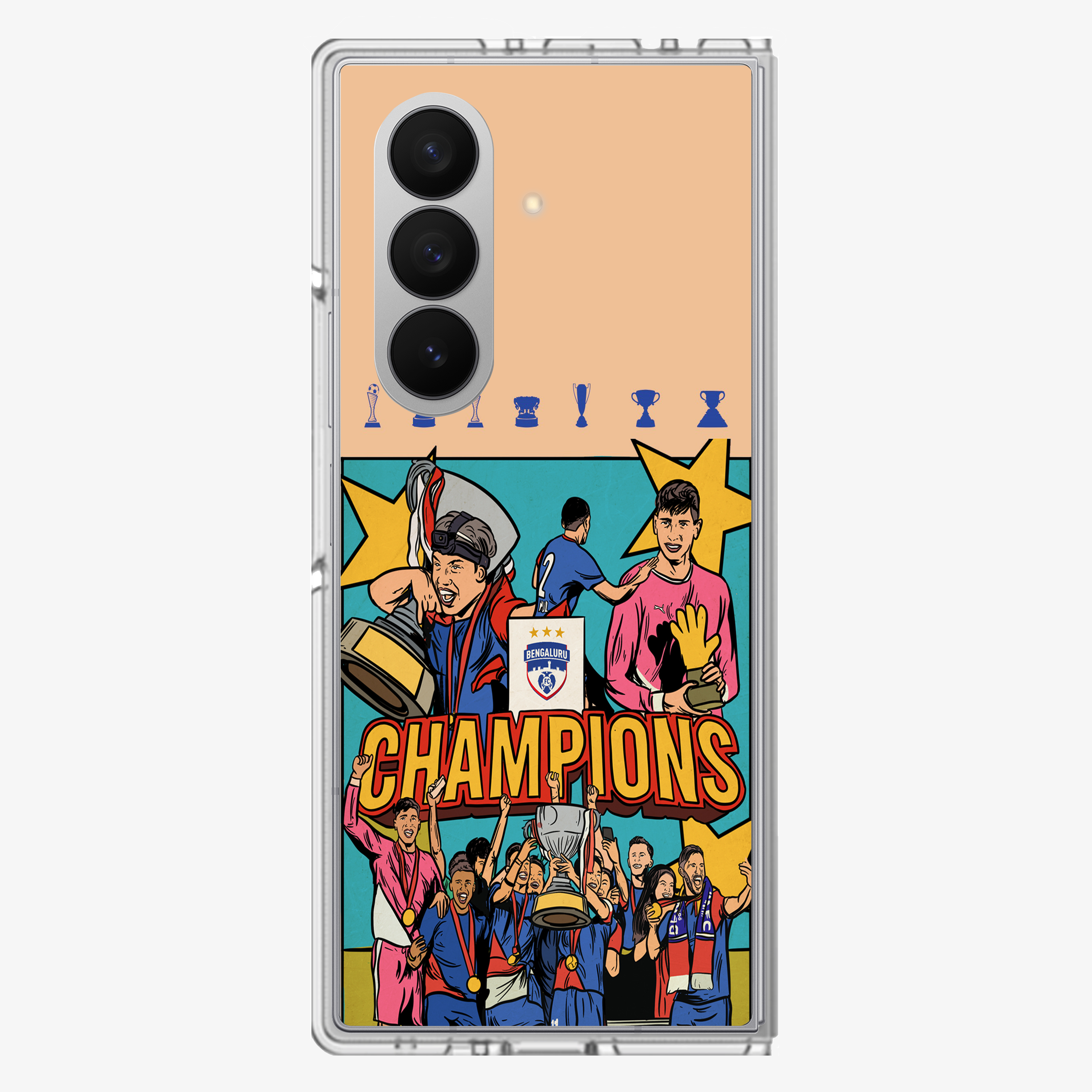 Champions | Two Bengaluru FC Samsung Z Fold Phone Case