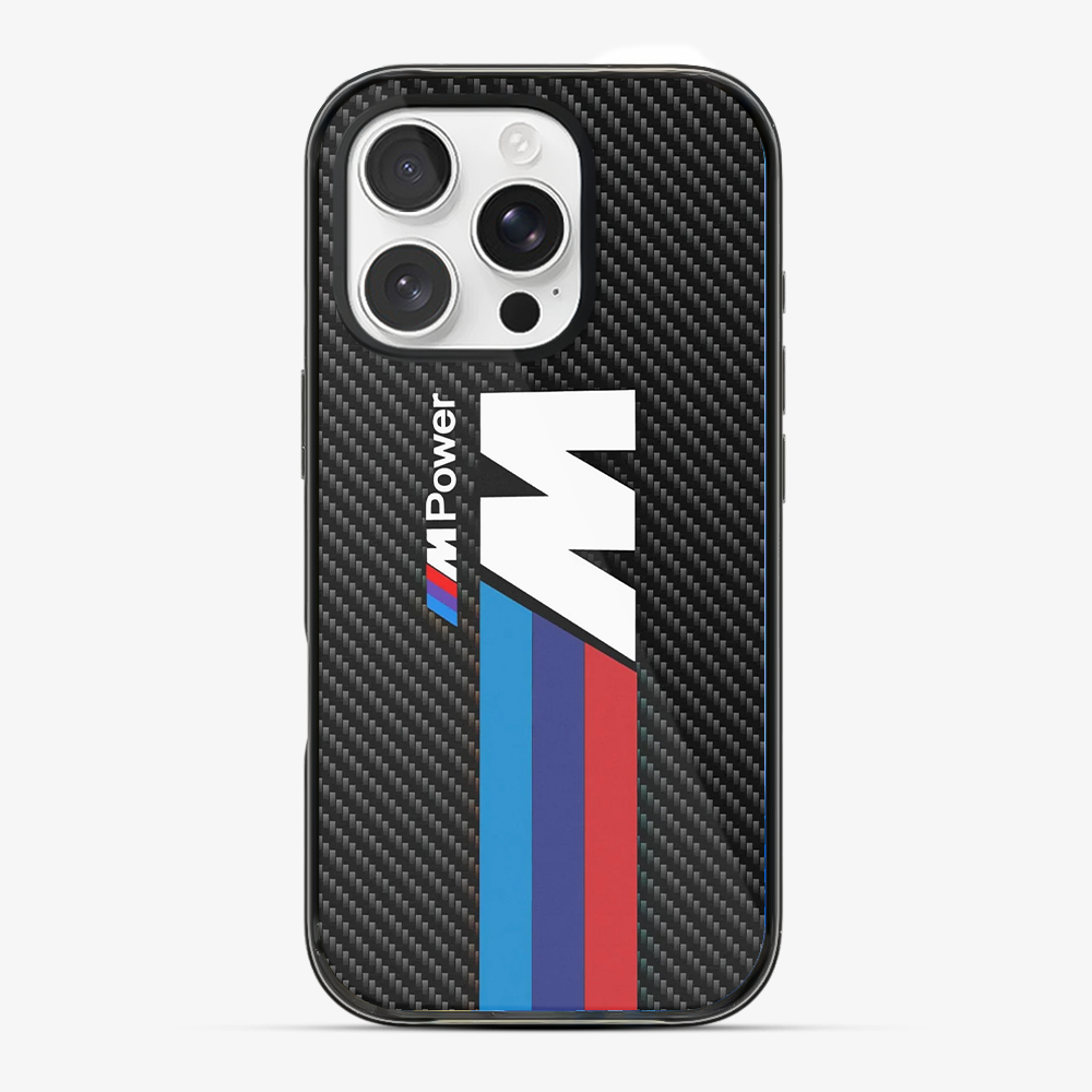 BMW M Power Carbon Fibre Phone Case Anti Yellow Silicone Case