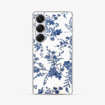 Blue Flowers Samsung Phone Case Hard 2.0 Case