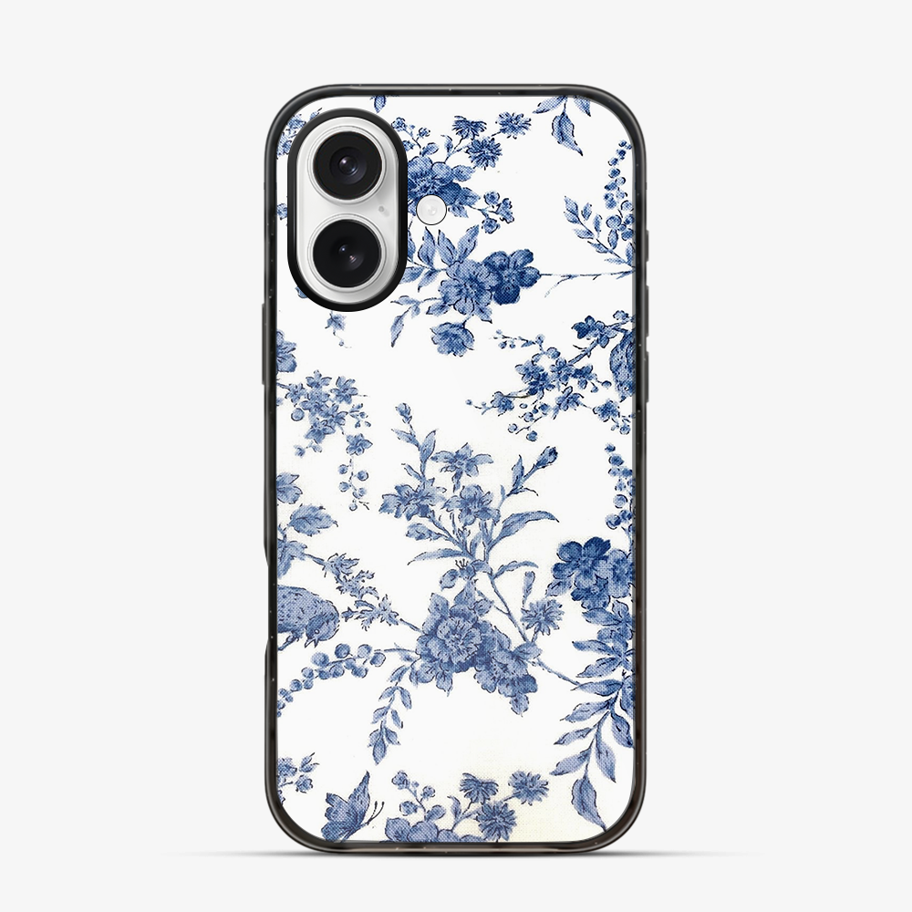 Blue Flowers iPhone 16 Case