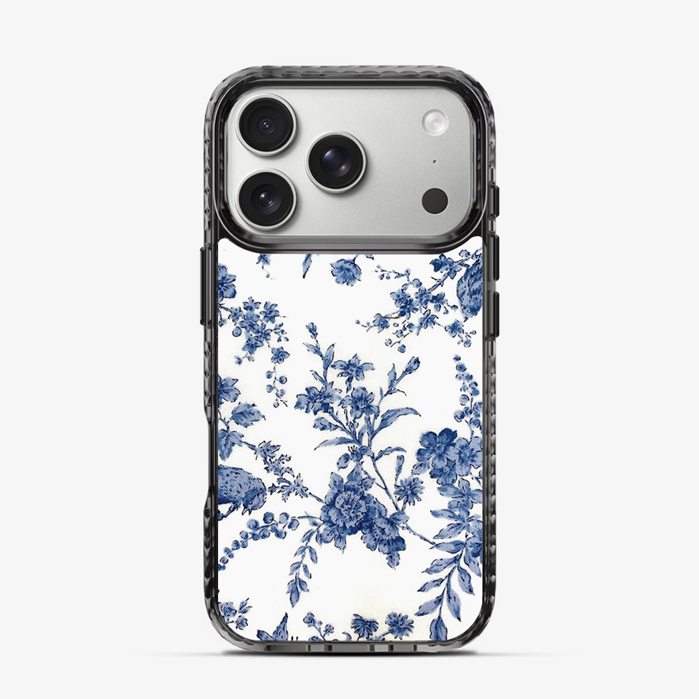 Blue Flowers iPhone 17 Pro Case