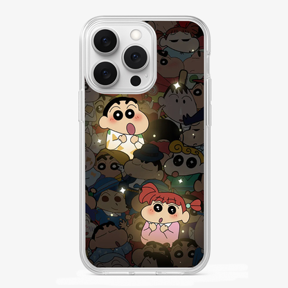 Shinchan & Nene Anime Phone Case Glass Case