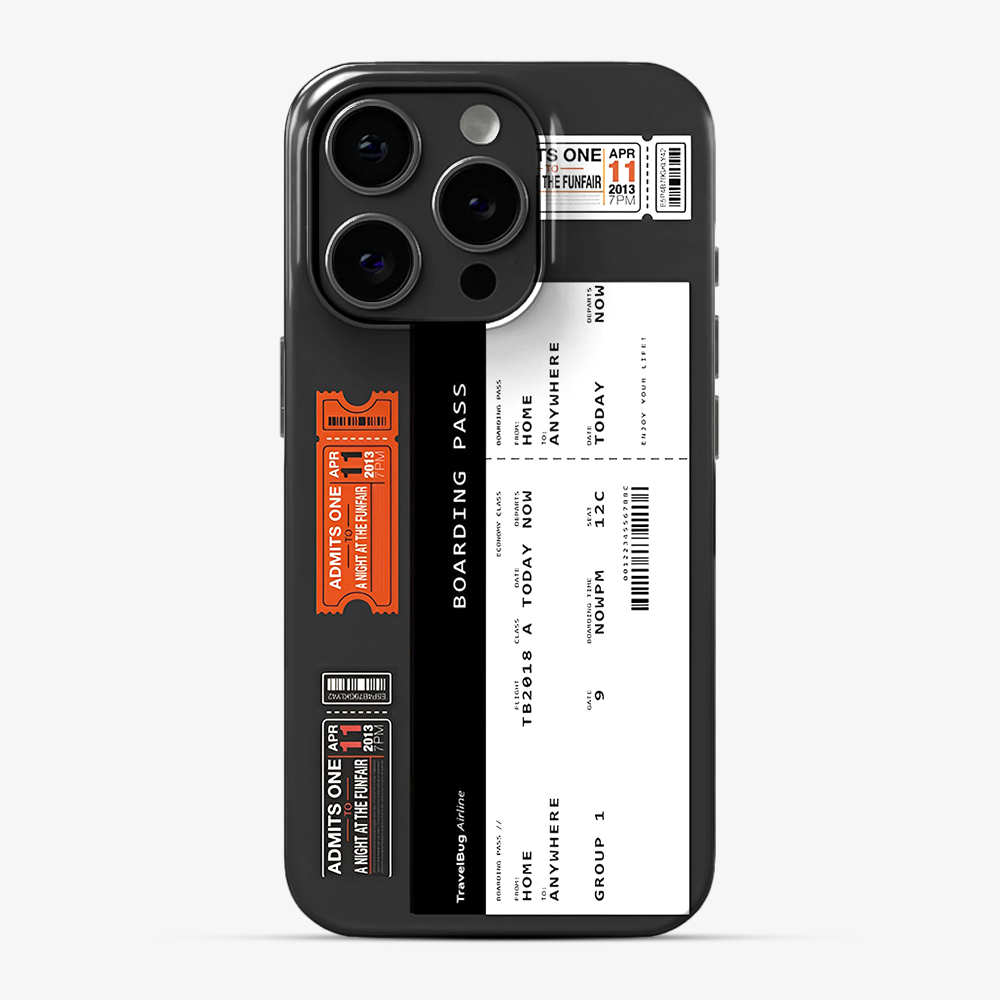 Boarding Pass Phone Case