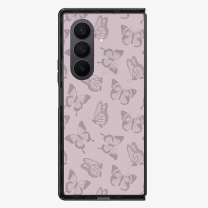 Brown Flutter Samsung Z Fold Phone Case