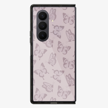 Brown Flutter Samsung Z Fold Phone Case