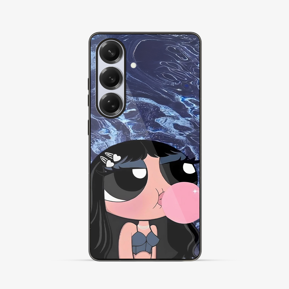 Bubbles Baddie Samsung Phone Case Glass Case